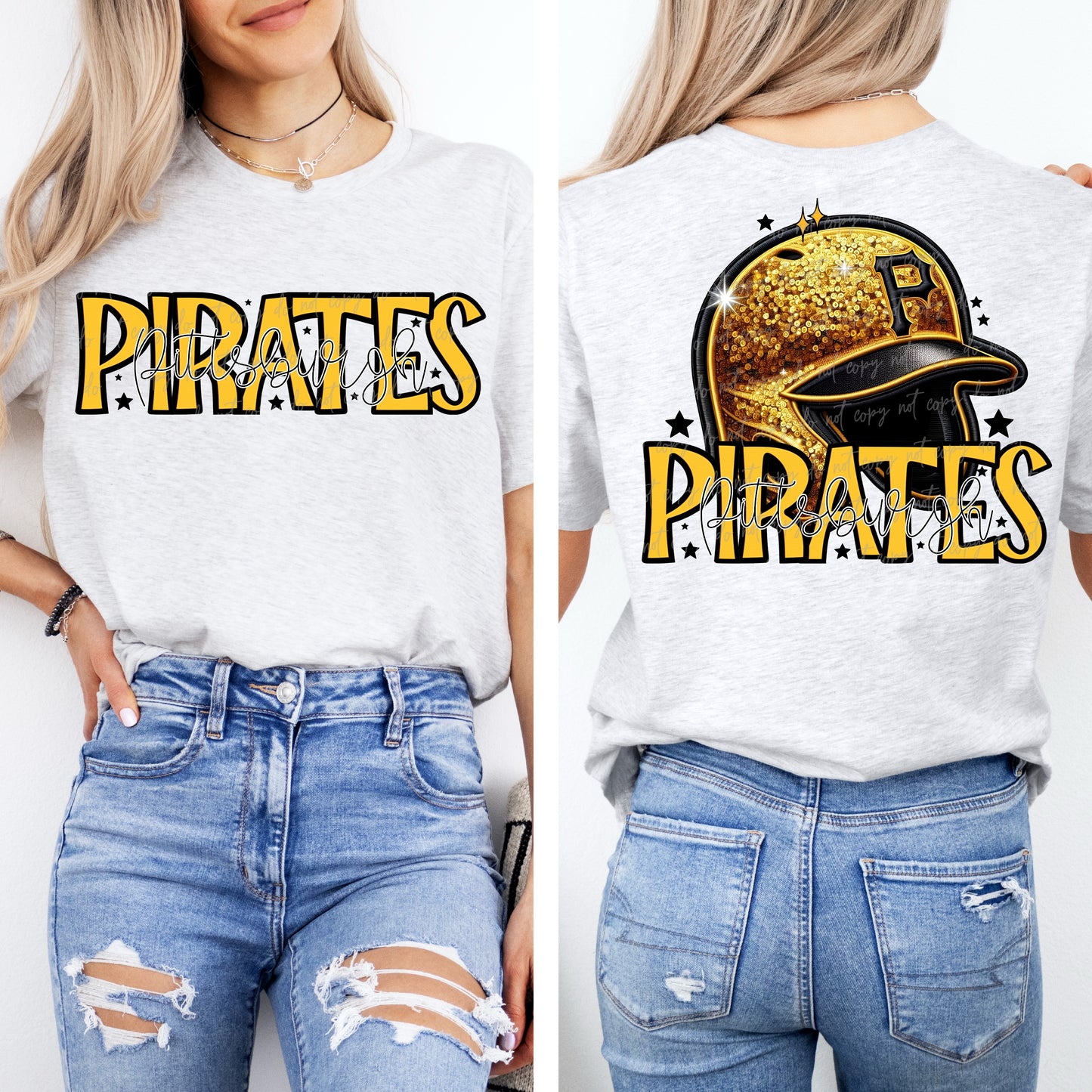Faux Embroidery Sequins Baseball Pp