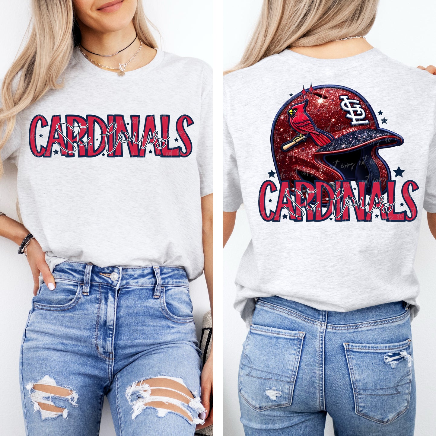 Faux Embroidery Sequins Baseball SC