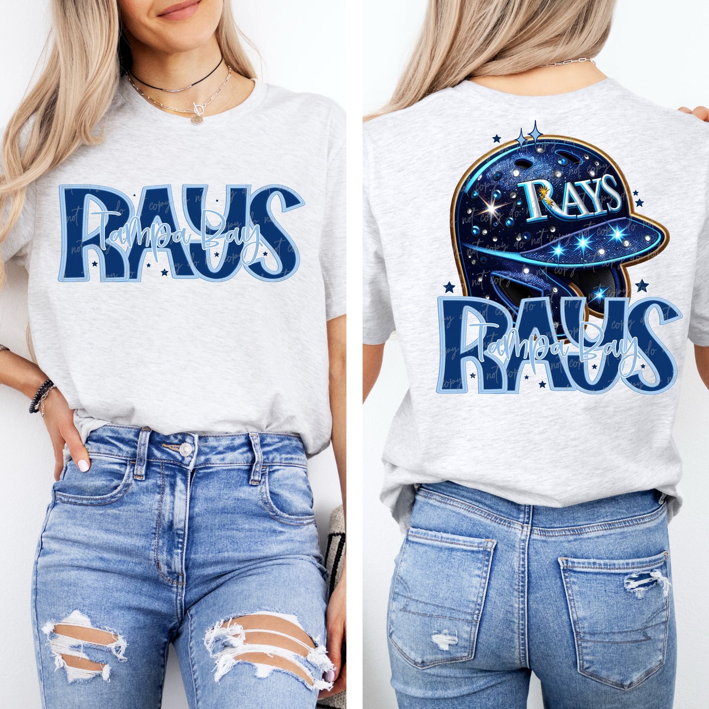 Faux Embroidery Sequins Baseball TR