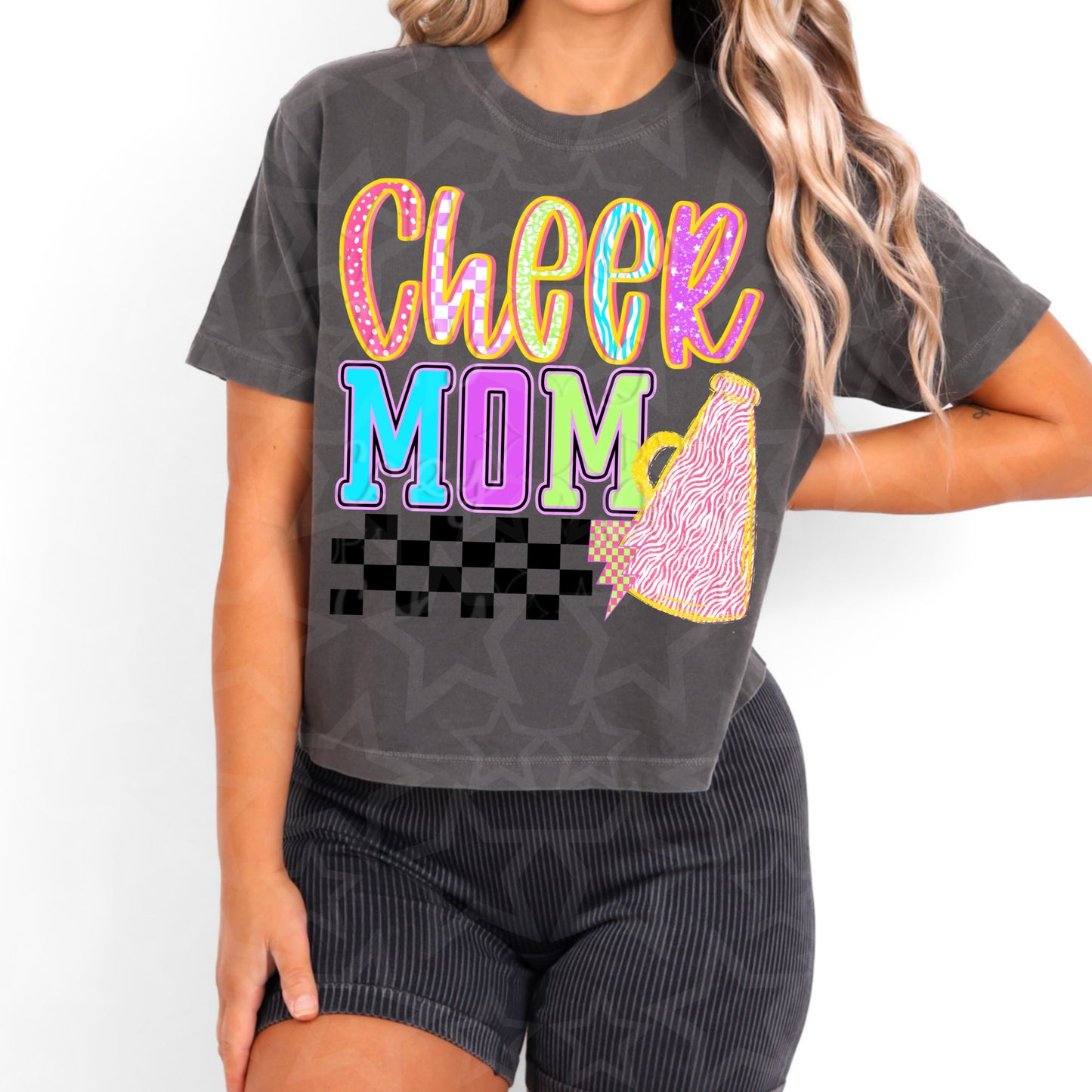 Neon Cheer Mom