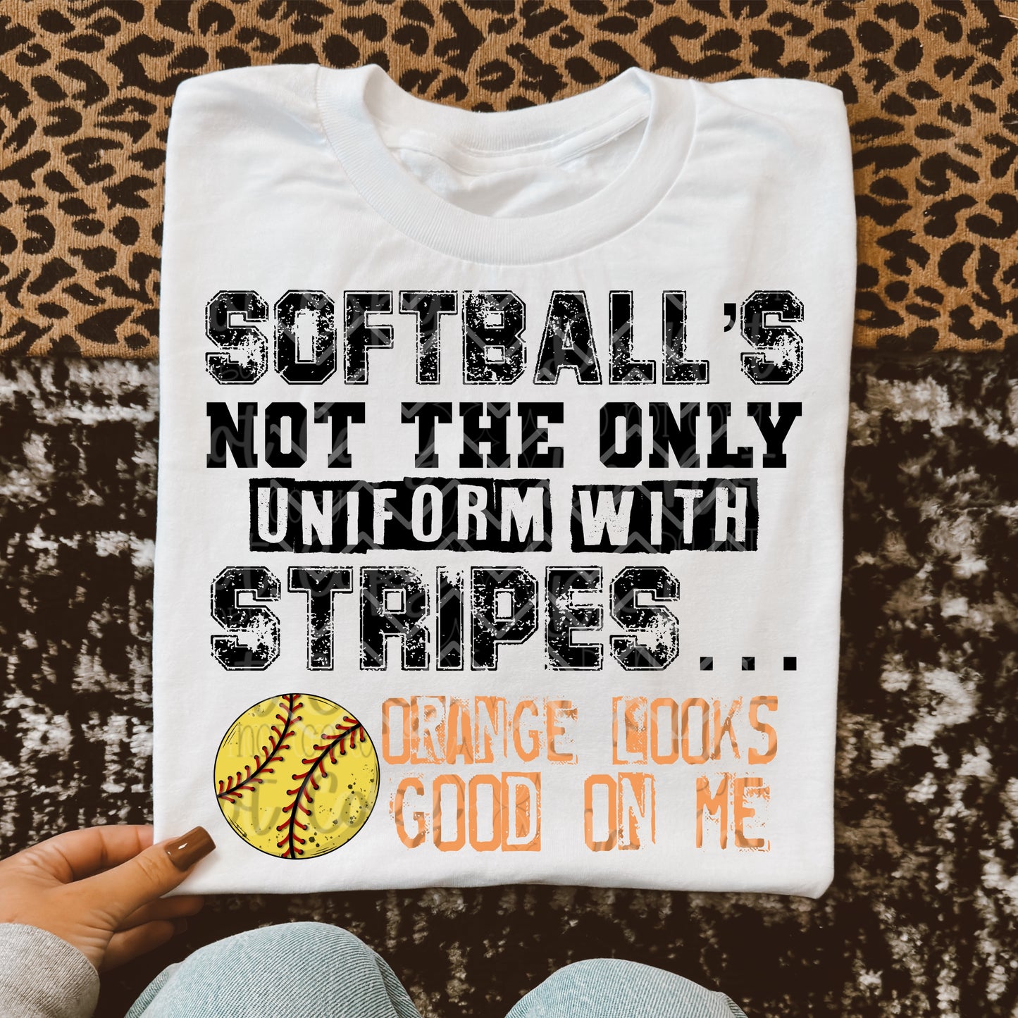 Softball’s not the only uniform with stripes orange looks good on me