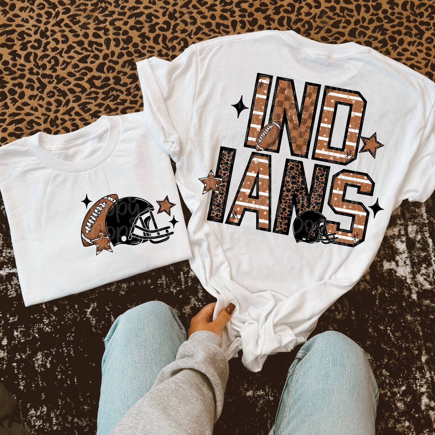 Indians Football W/ Pocket