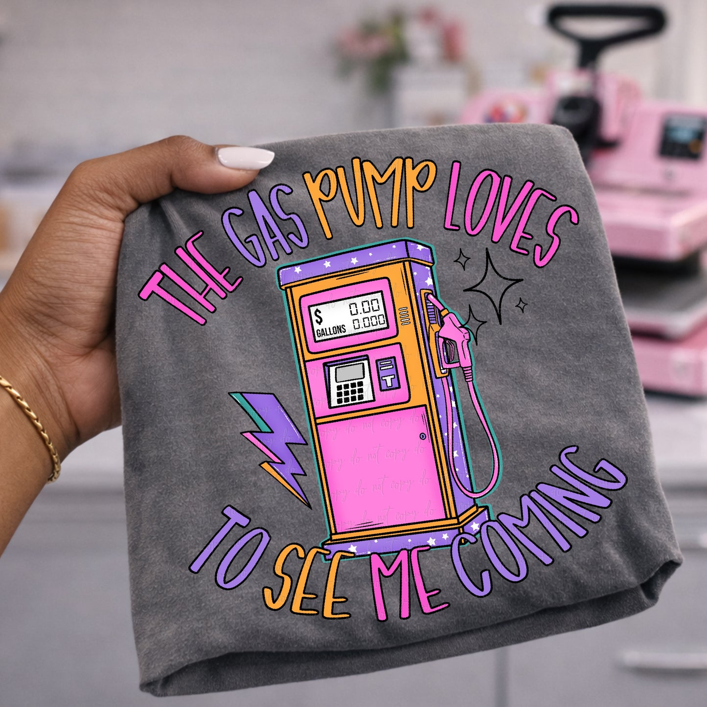 The gas pump loves to see me coming