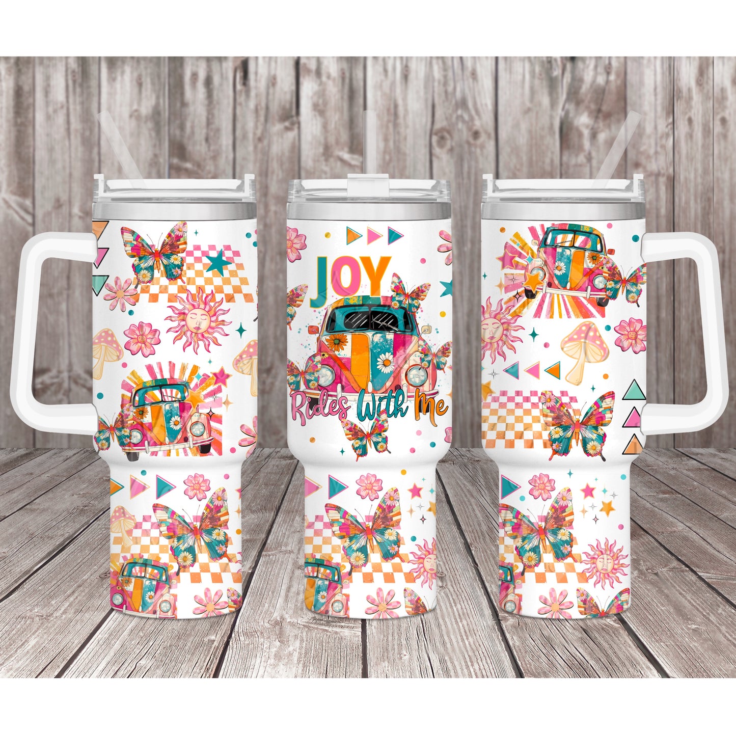 Joy rides with me 40oz Wrap