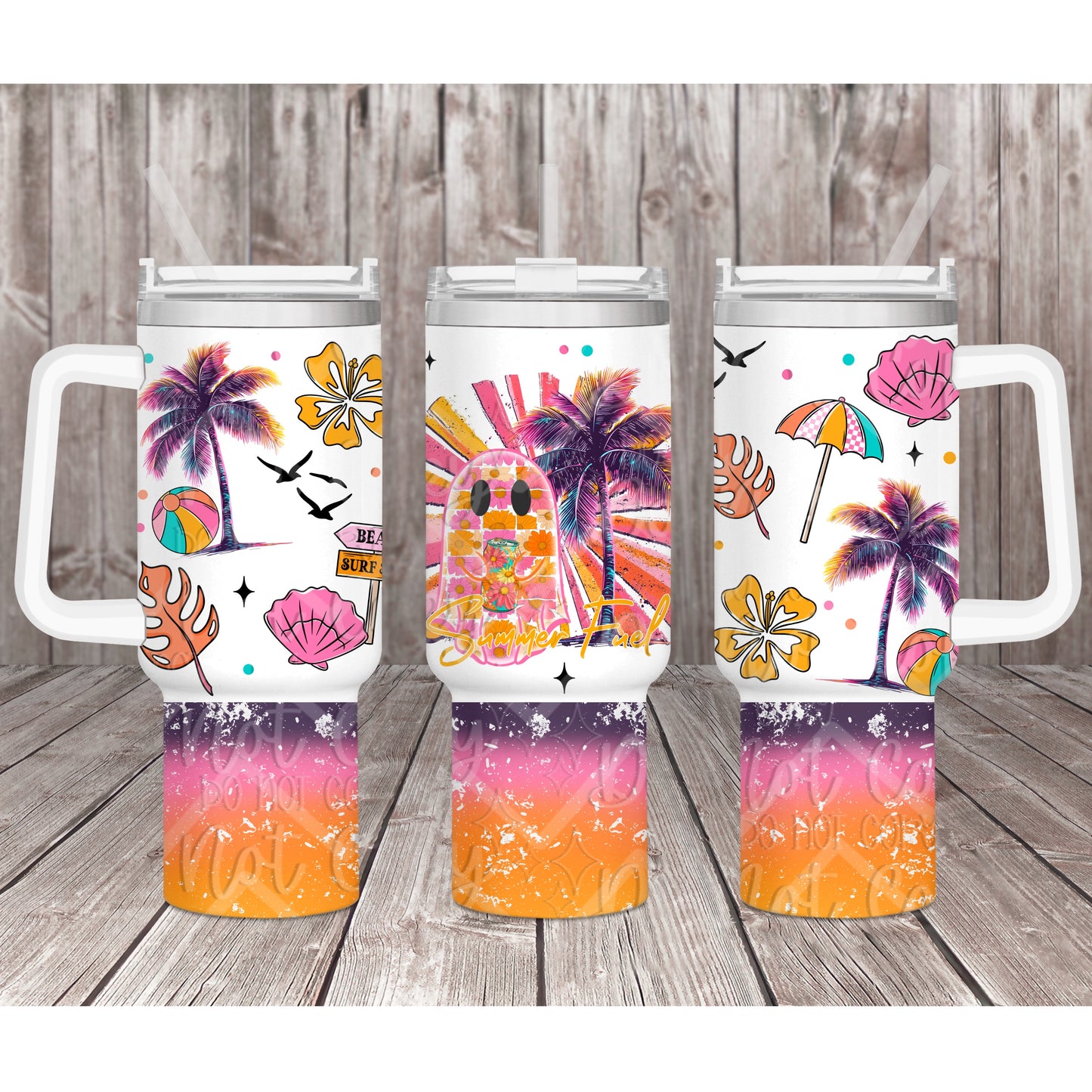 Summer fuel 40 Oz Tumbler Wrap
