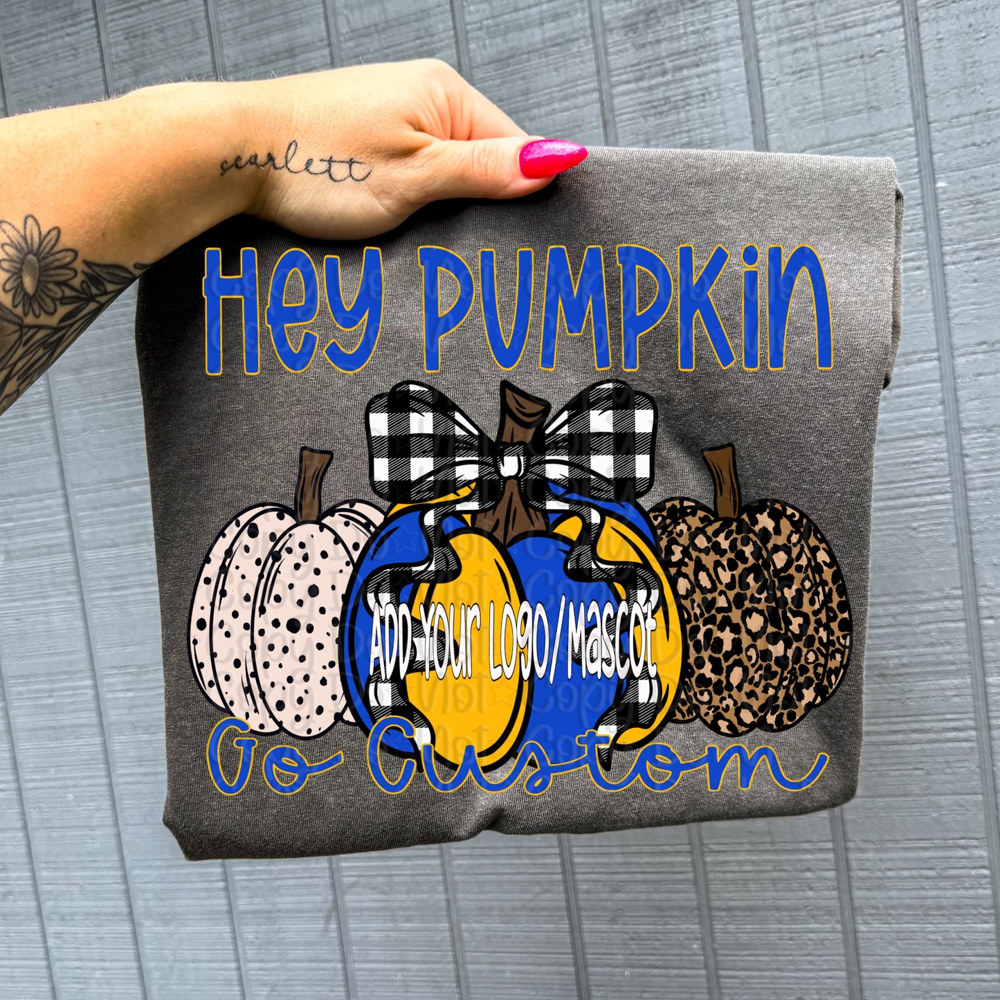 Hey Pumpkin Go Team Custom