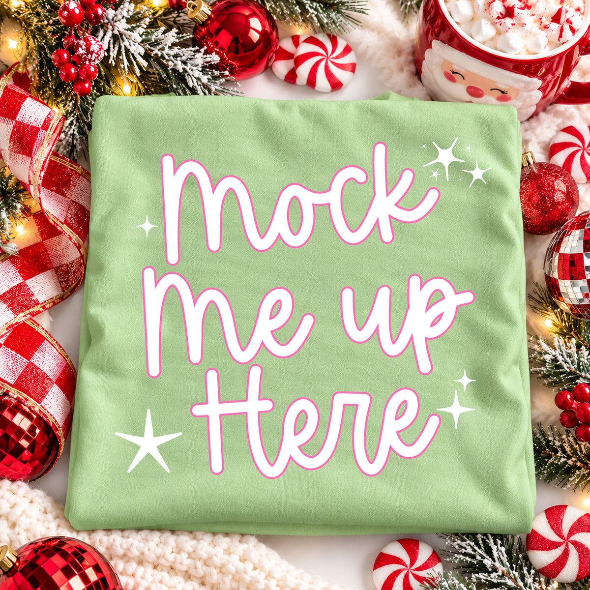 Christmas Mockup Flat-lay Bundle - Comfort Colors C1717