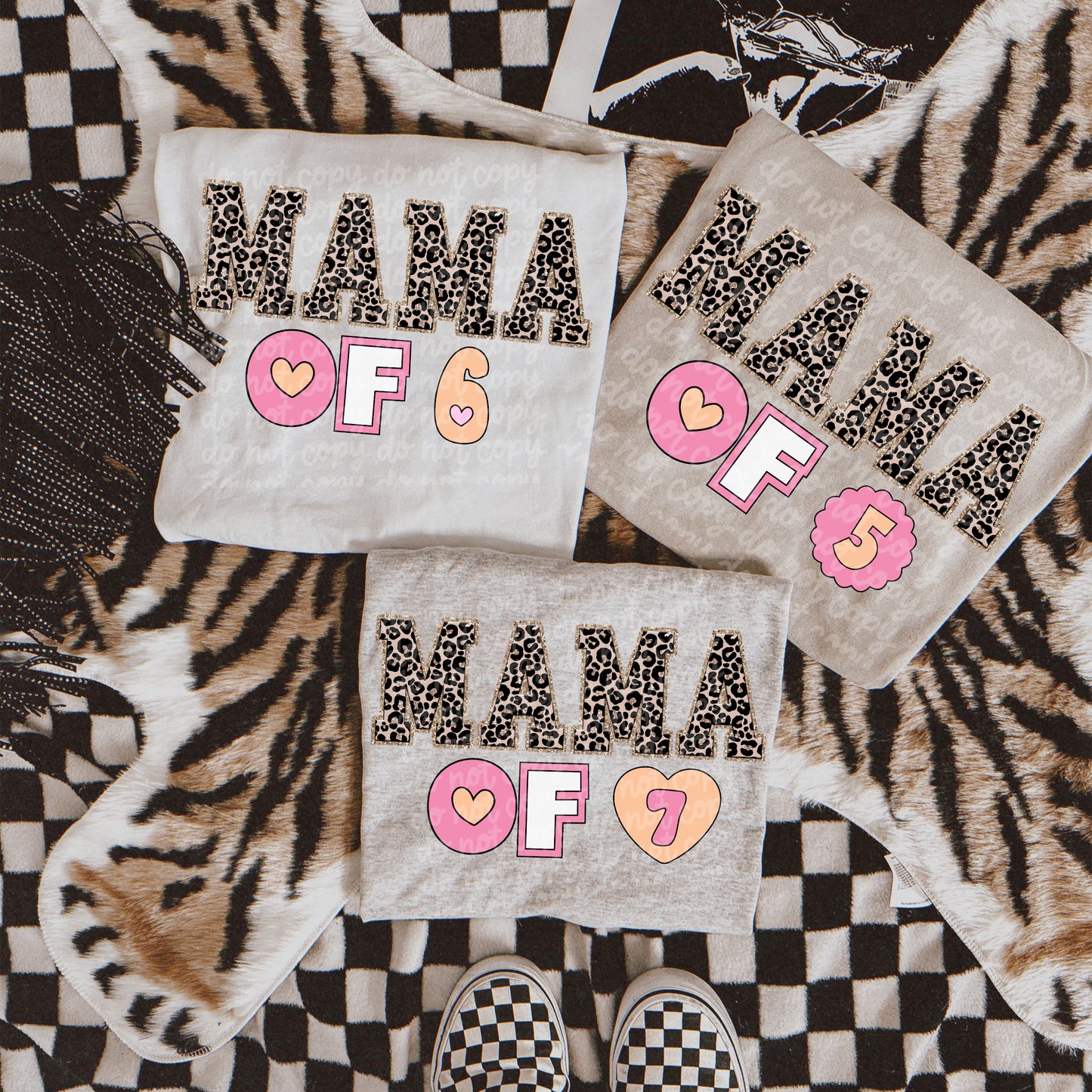 Faux Embroidery Retro Mama