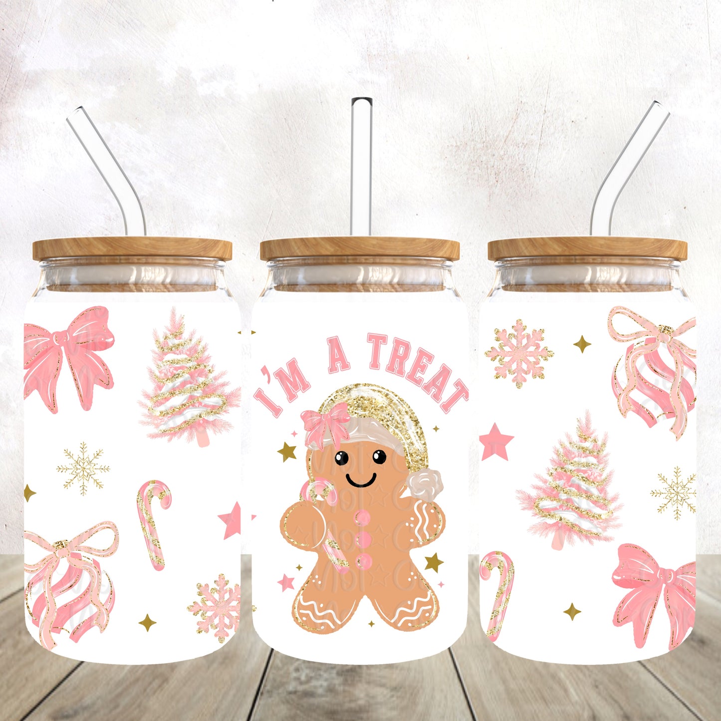 I’m A Treat Gingerbread UVDTF Wrap