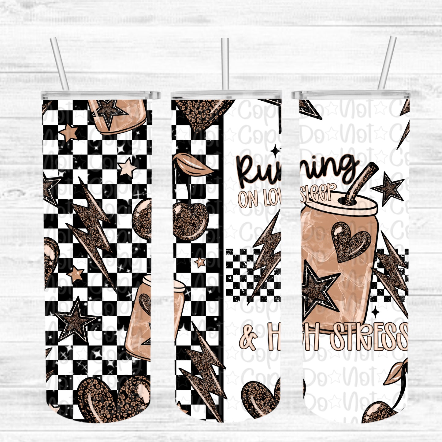 Running on low sleep and high stress 20 oz wrap