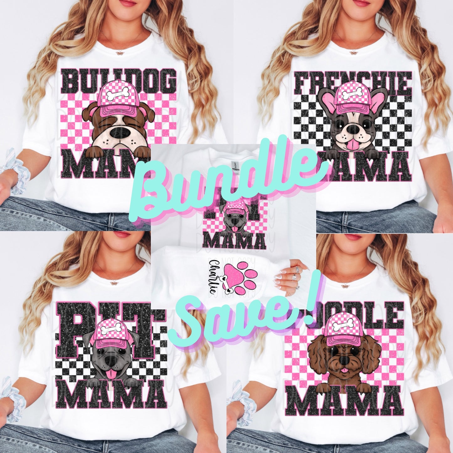 Dog Mama Faux Glitter Bundle