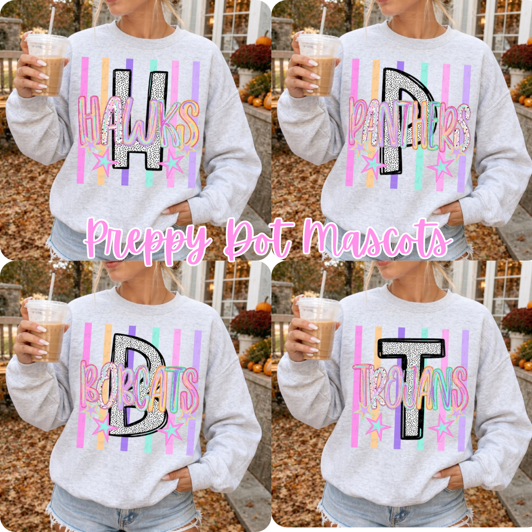 Preppy Dot Mascot Bundle