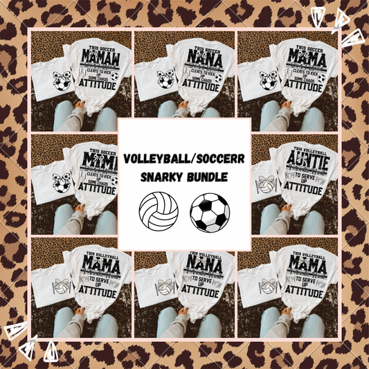 Soccer/Volleyball Snarky Sports Bundle