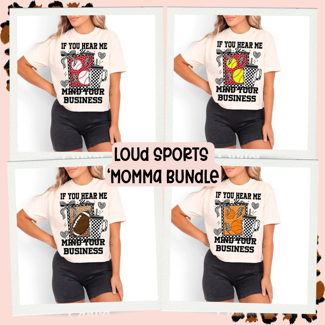 Loud Snarky Sports Mom Bundle