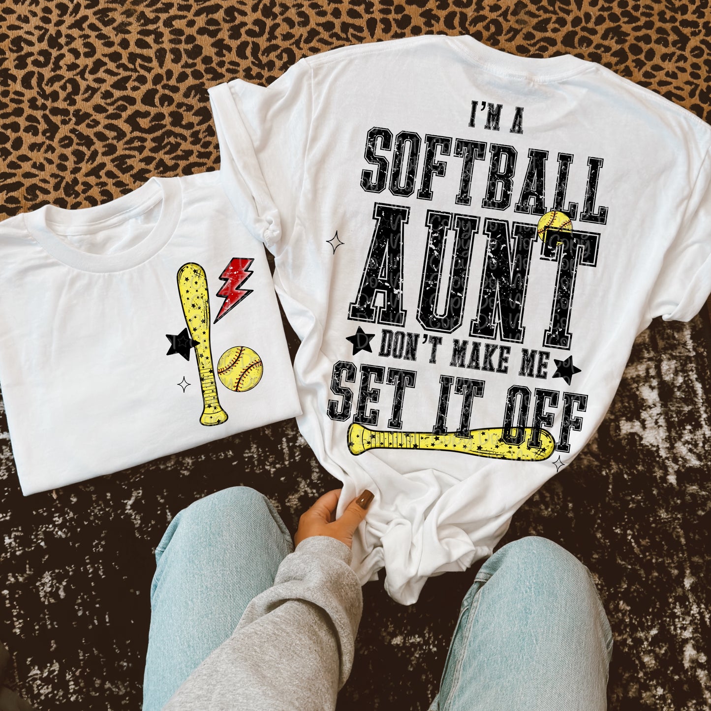 Snarky Softball Don't Make Me Set It Off Bundle (Softball Version Only)