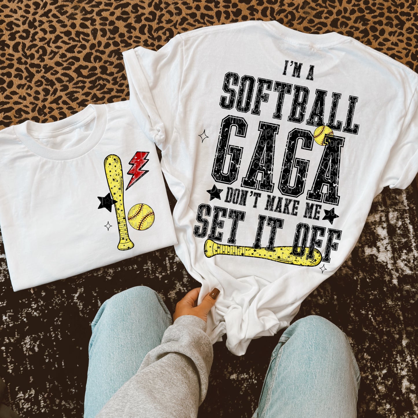 Snarky Softball Don't Make Me Set It Off Bundle (Softball Version Only)