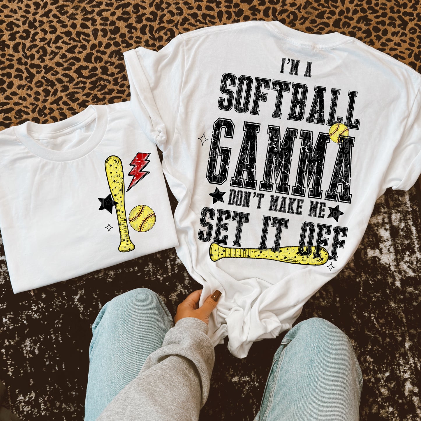 Snarky Softball Don't Make Me Set It Off Bundle (Softball Version Only)