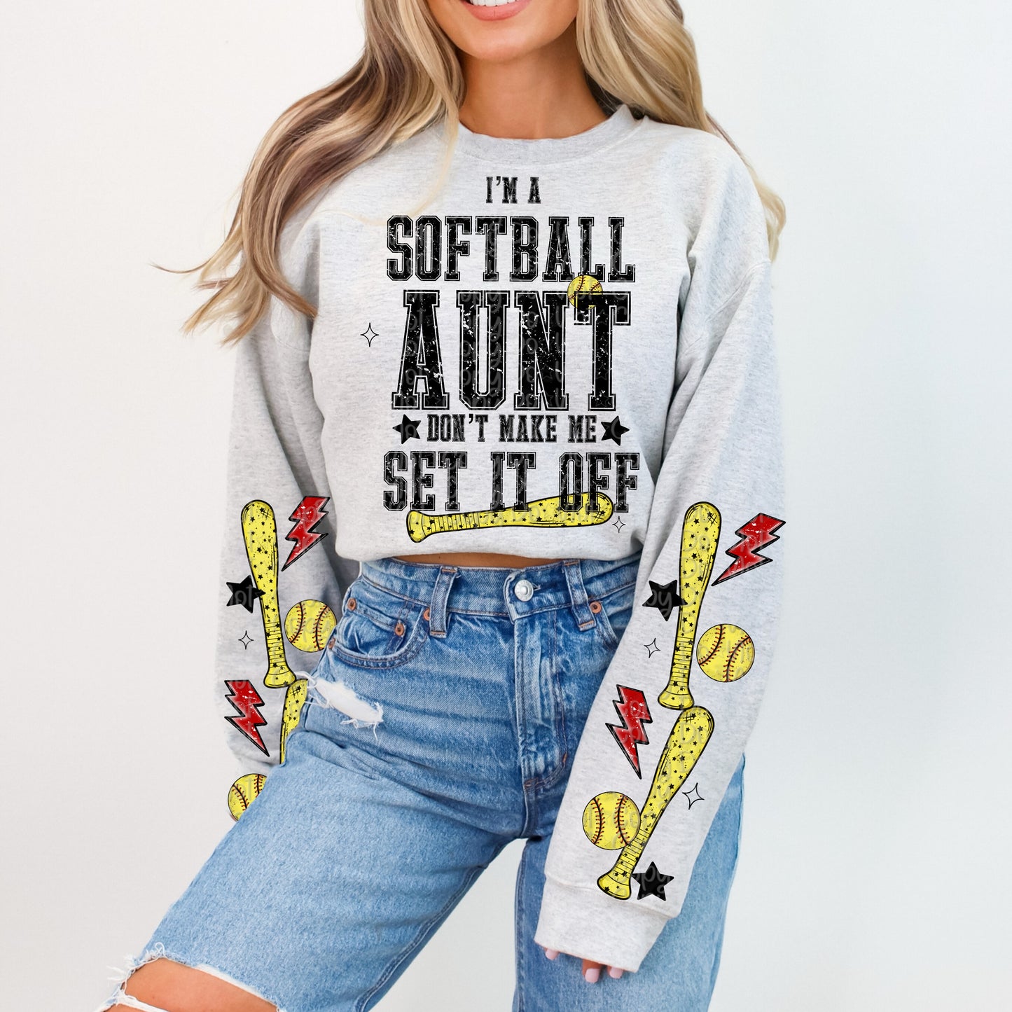 I’m A Softball Aunt Don’t Make Me Set It Off With Pocket And Sleeve