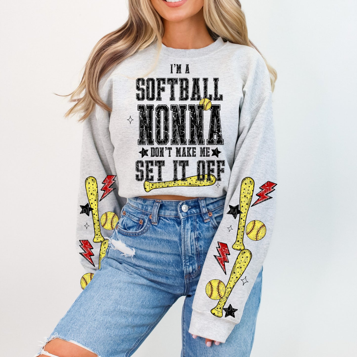 Snarky Softball Don't Make Me Set It Off Bundle (Softball Version Only)