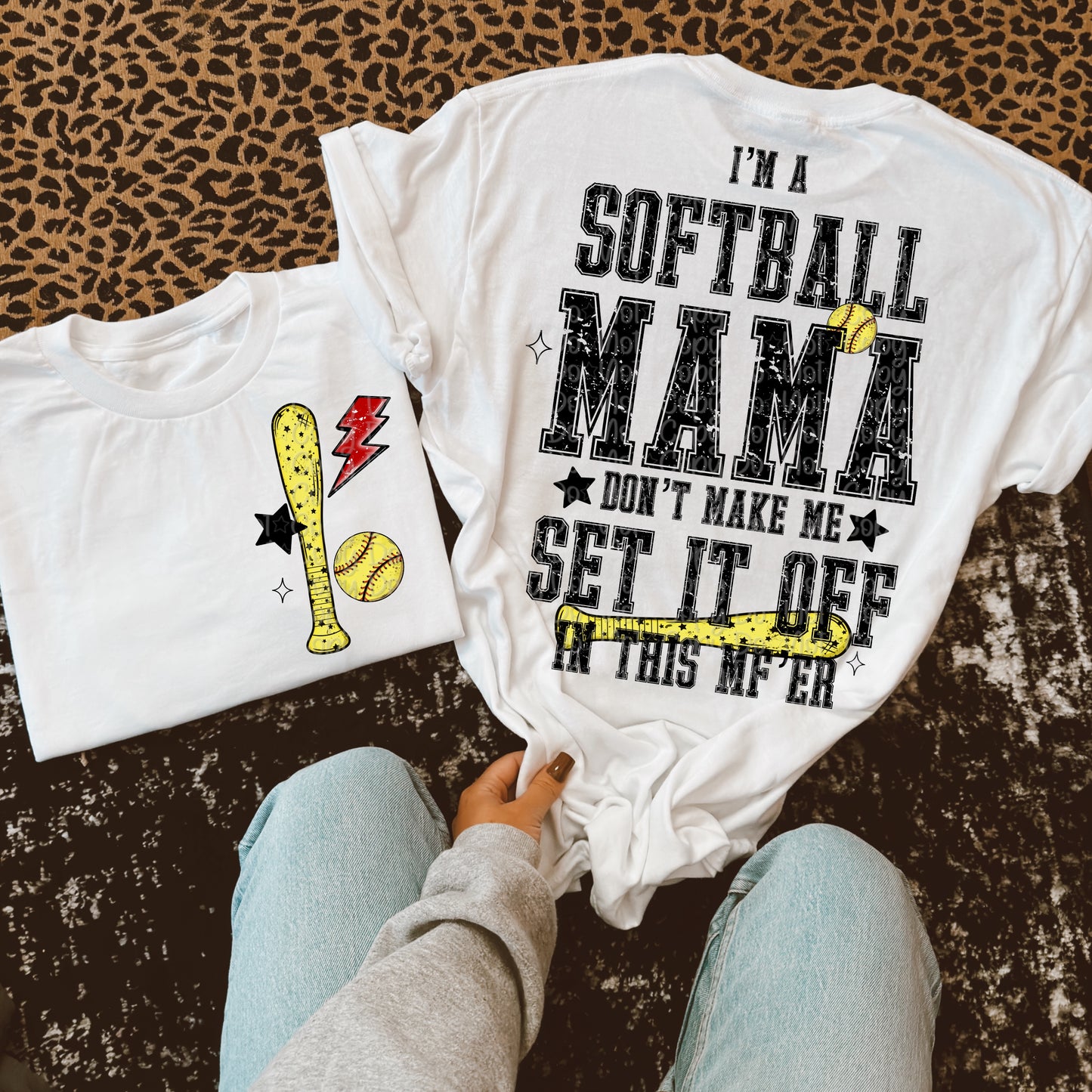 Snarky Softball Don't Make Me Set It Off Bundle (Softball Version Only)