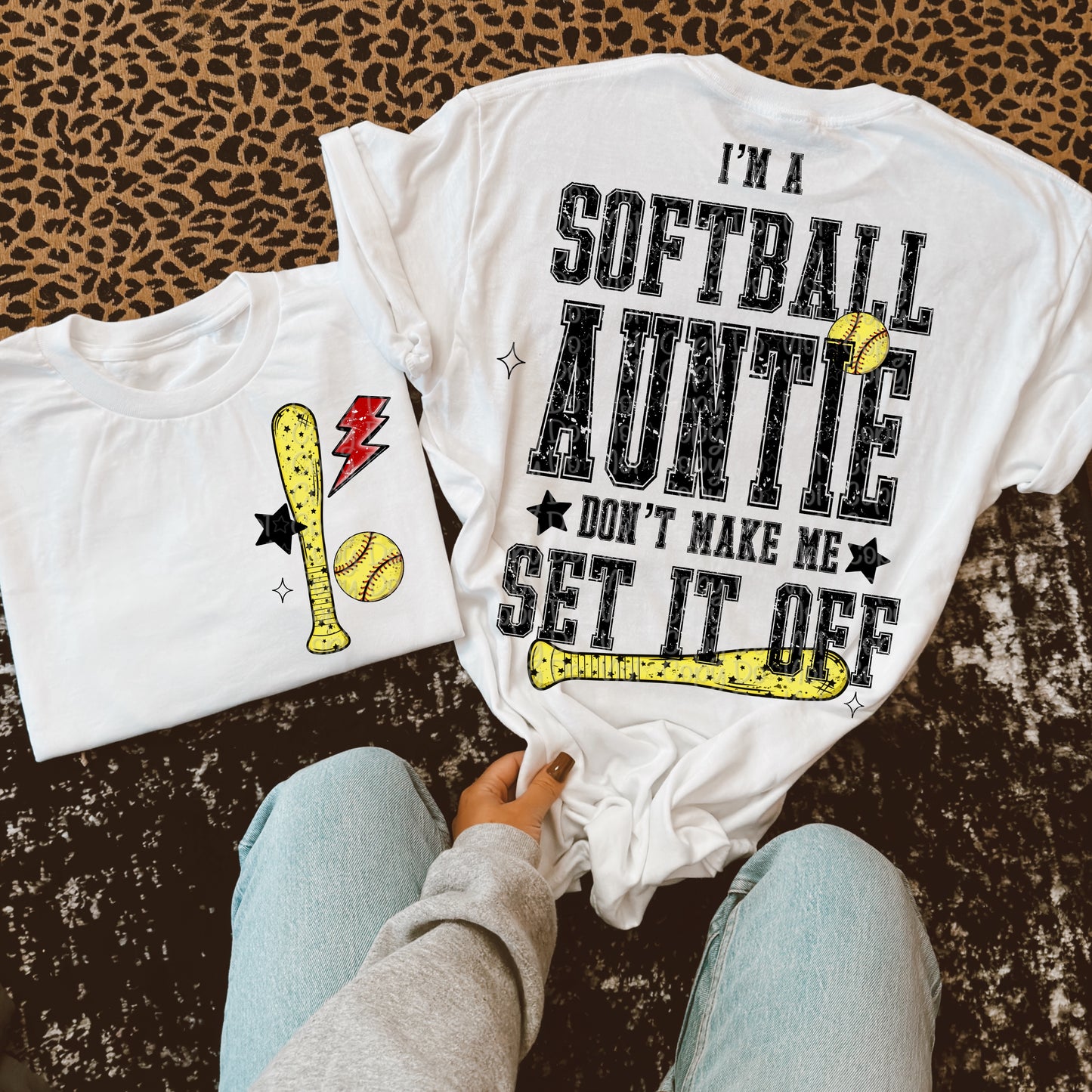 Snarky Softball Don't Make Me Set It Off Bundle (Softball Version Only)