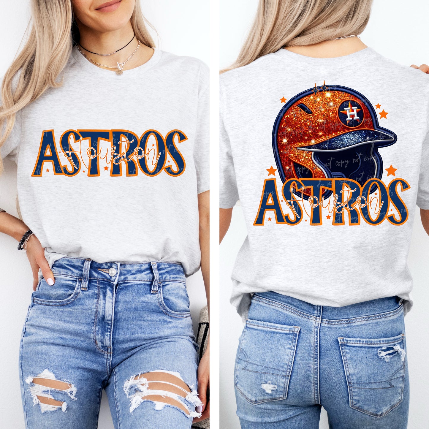 Faux Embroidery Sequins Baseball HA