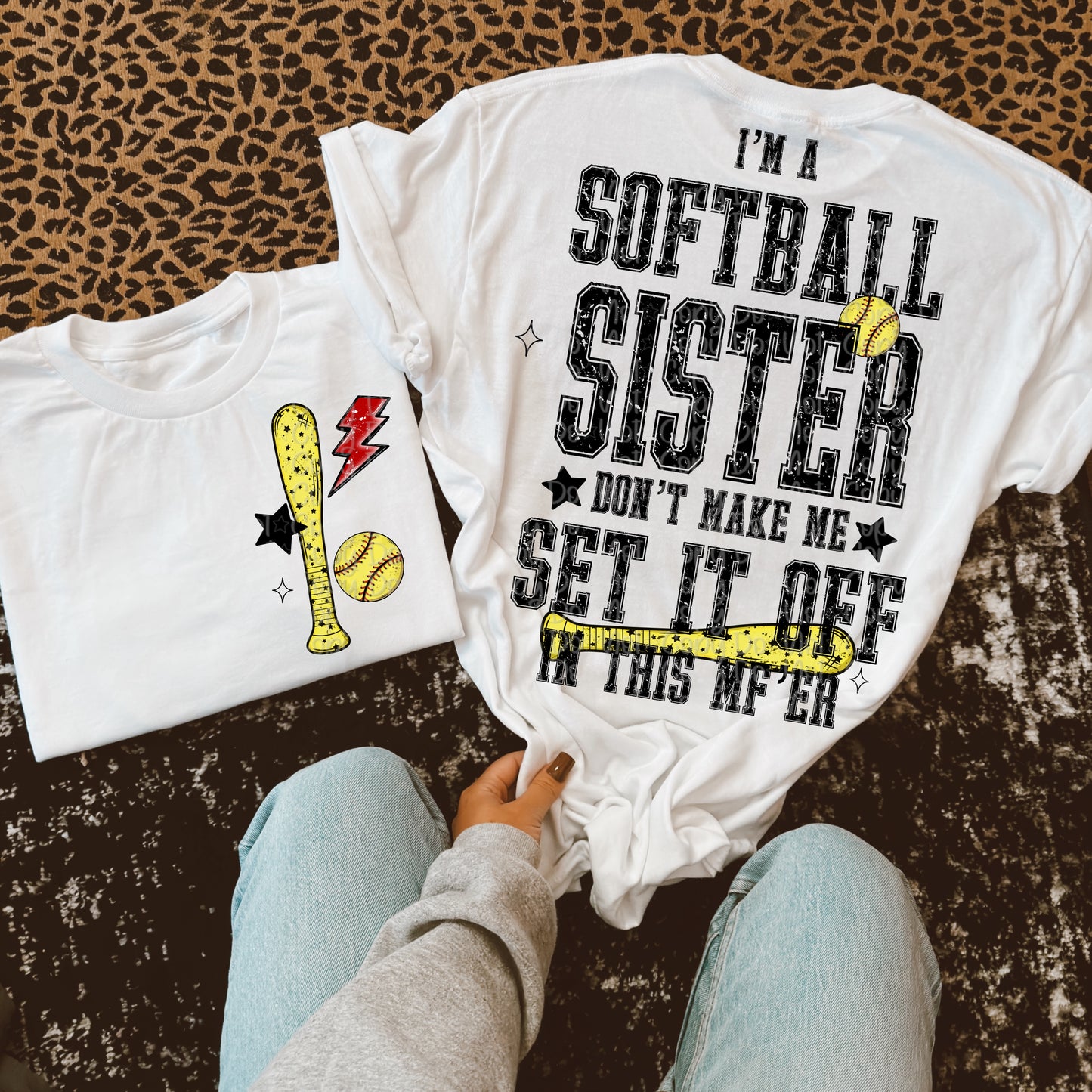 Snarky Softball Don't Make Me Set It Off Bundle (Softball Version Only)