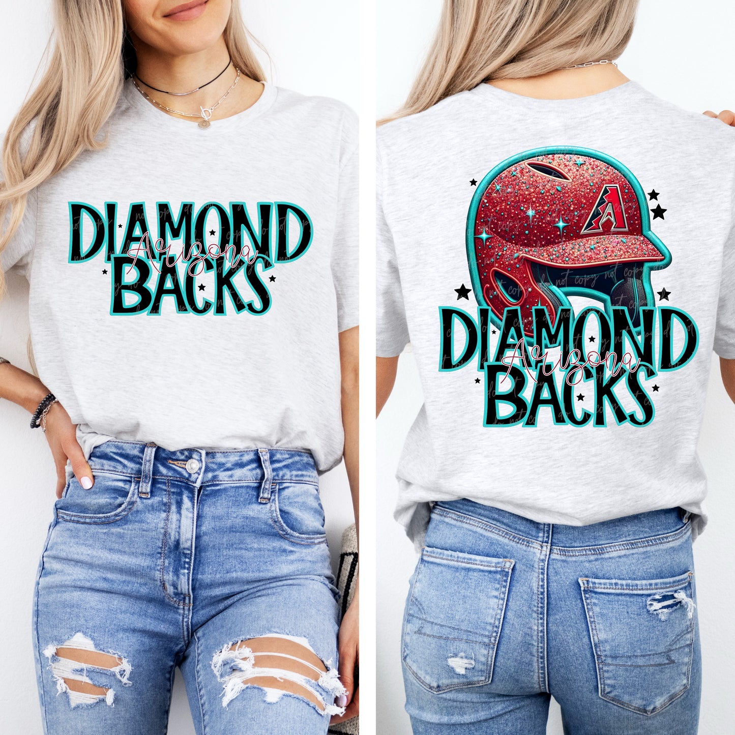 Faux Embroidery Sequins Baseball ADB