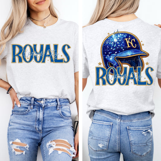 Faux Embroidery Sequins Baseball KR