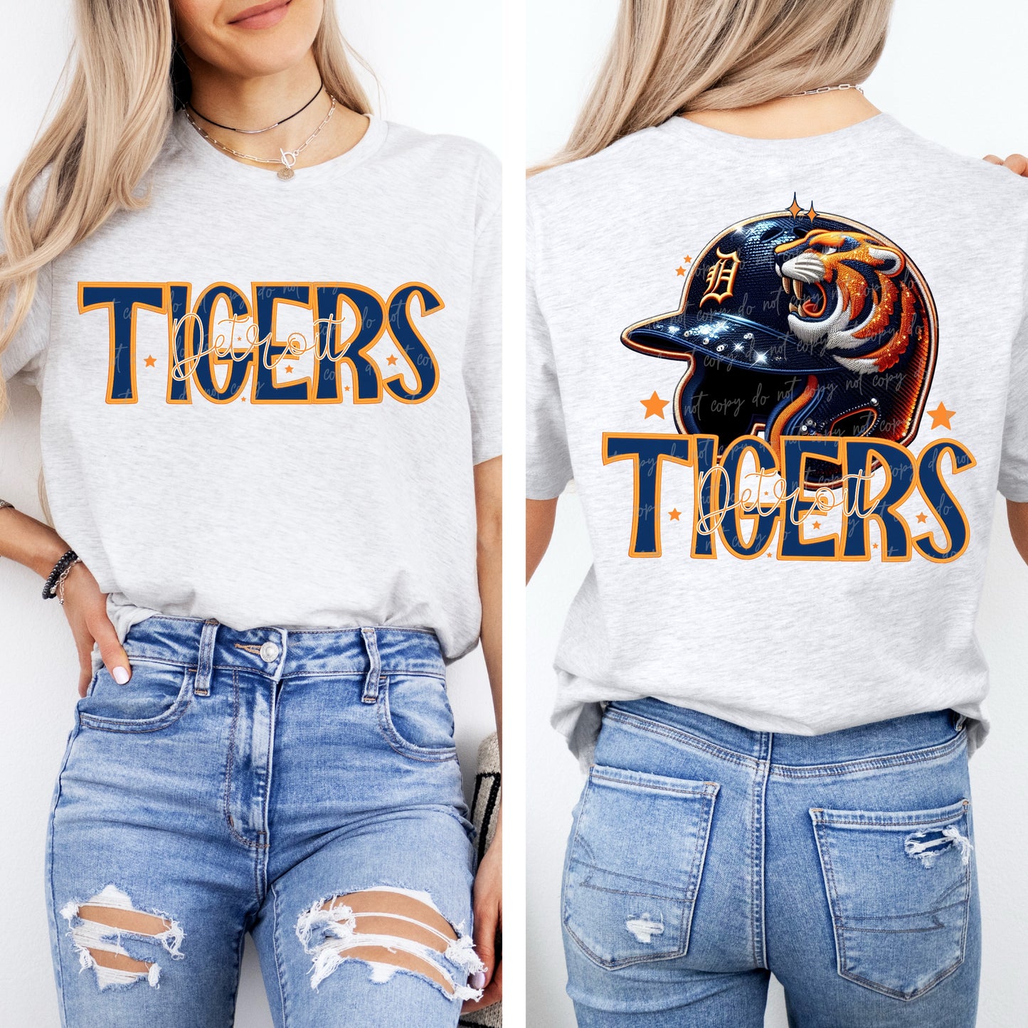 Faux Embroidery Sequins Baseball DT