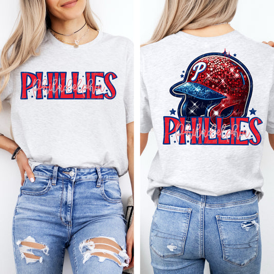 Faux Embroidery Sequins Baseball Pp