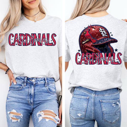 Faux Embroidery Sequins Baseball SC