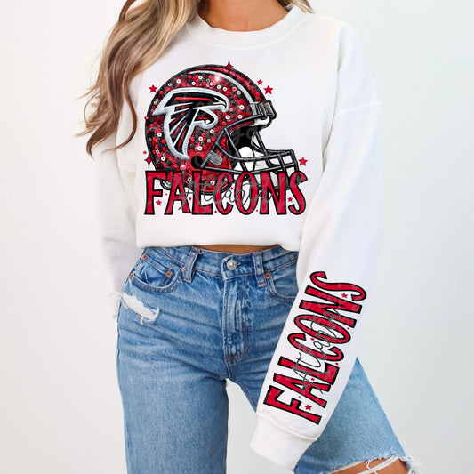 Faux Embroidery Falcon With Sleeves