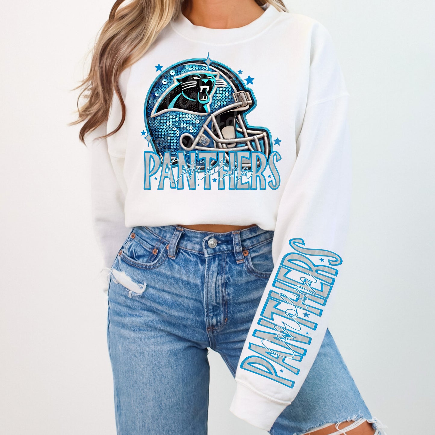 Faux Embroidery Football Bundle With Sleeves