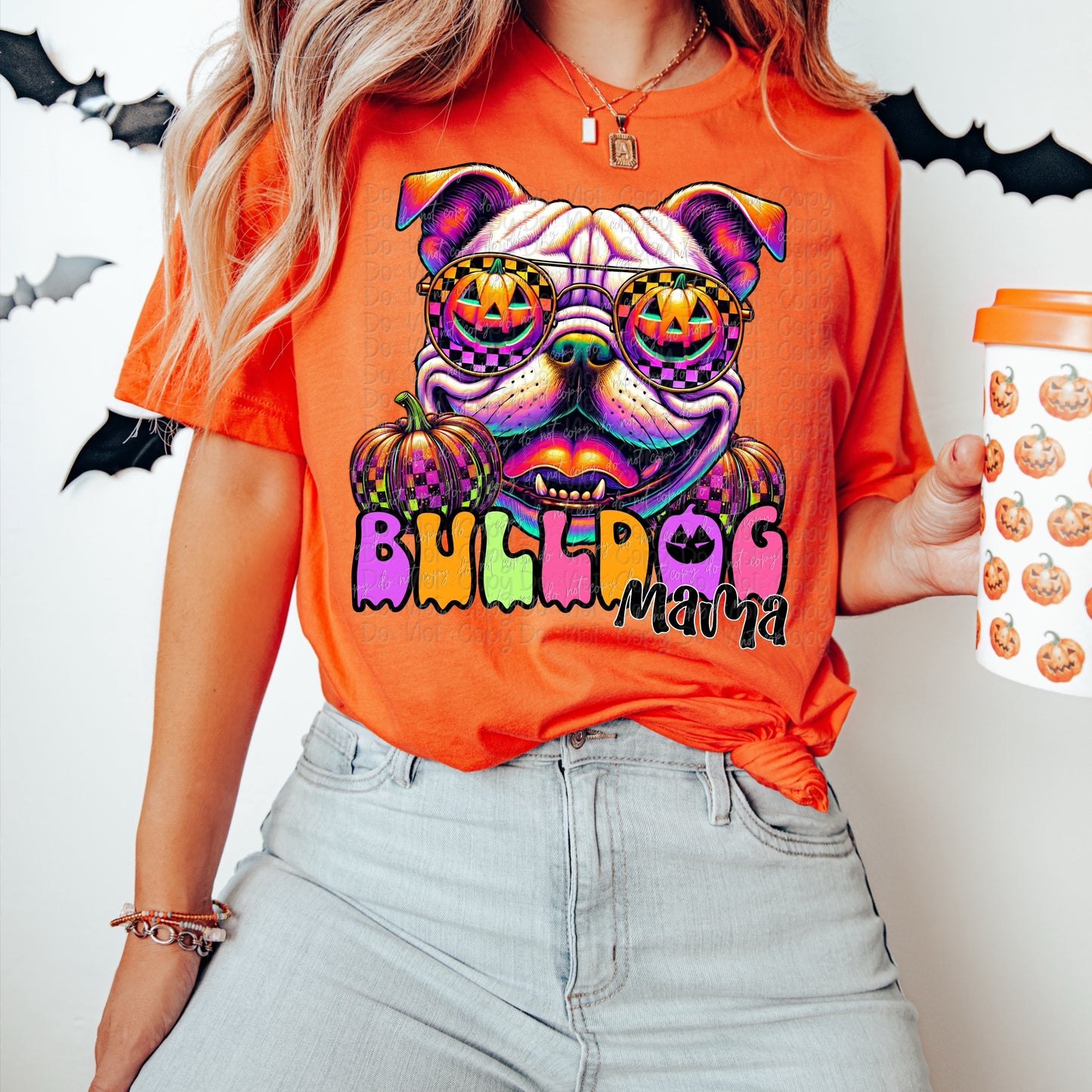 Halloween Bull Dog Mama