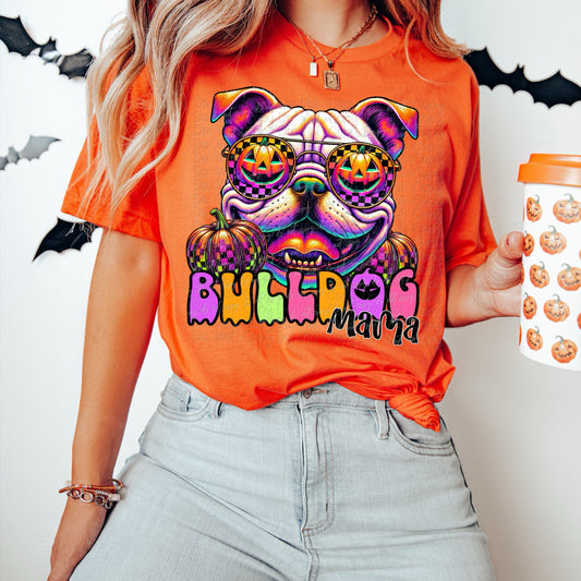 Halloween Bull Dog Mama