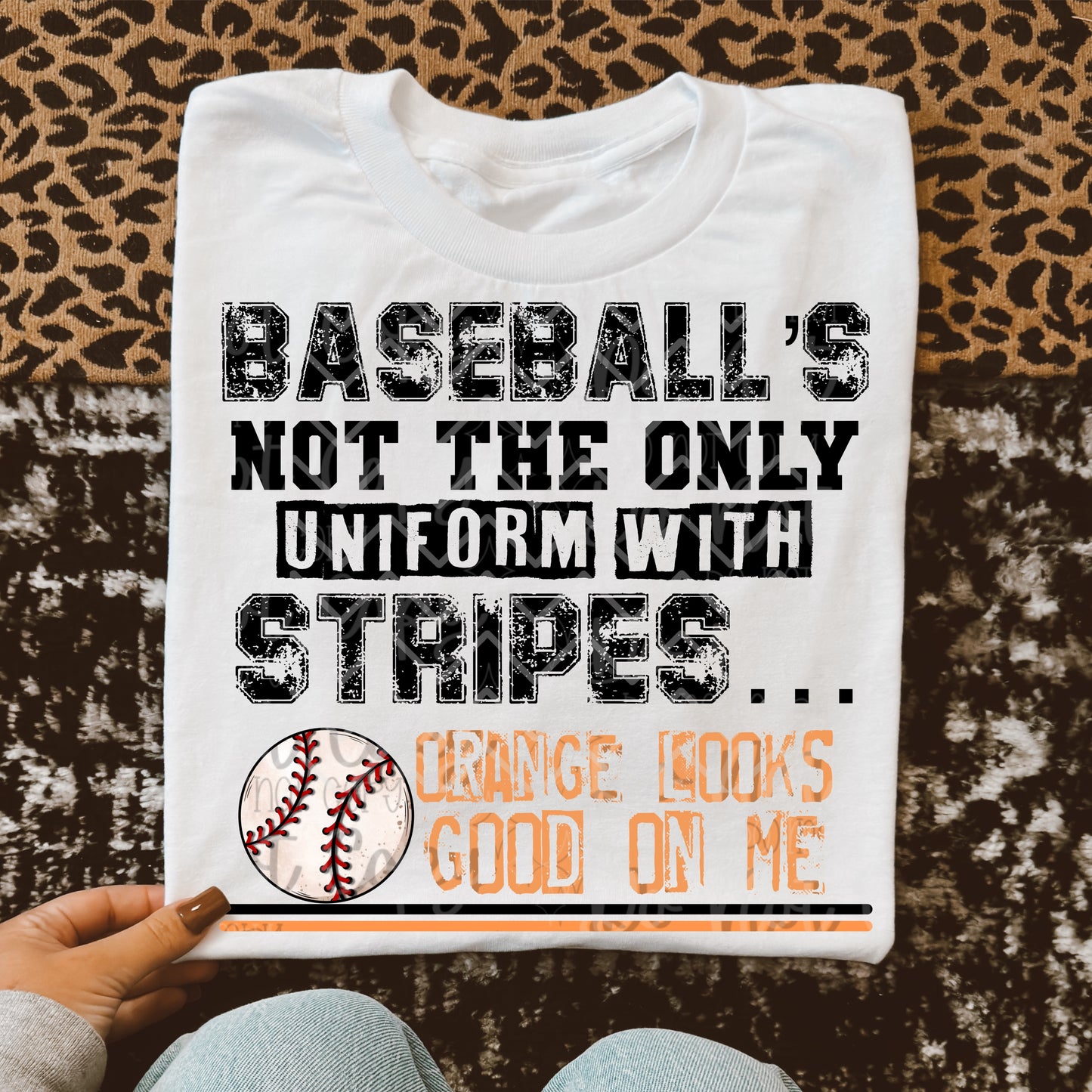 Baseball’s not the only uniform with stripes orange looks good on me