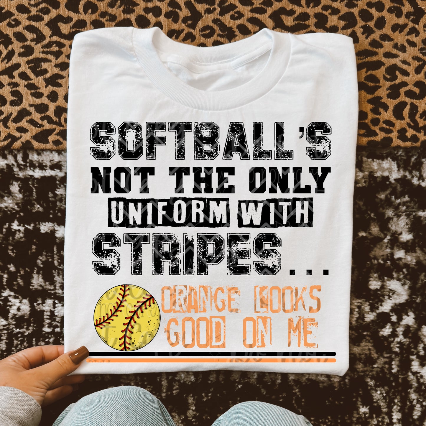 Softball’s not the only uniform with stripes orange looks good on me