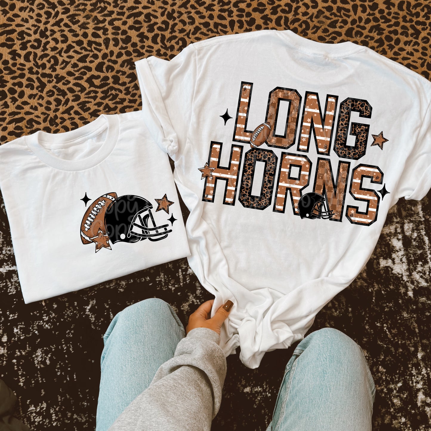 Longhorns Football W/ Pocket