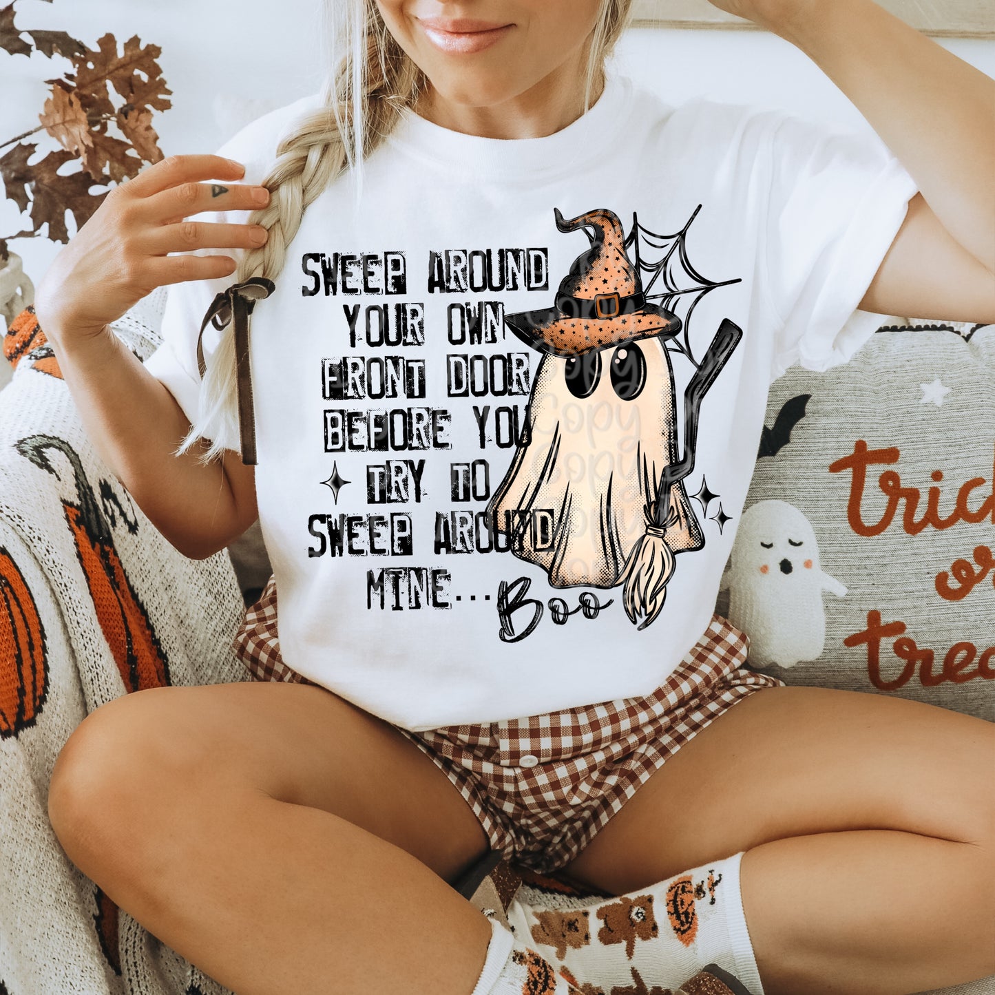 Witch sweep around your own front door ghost