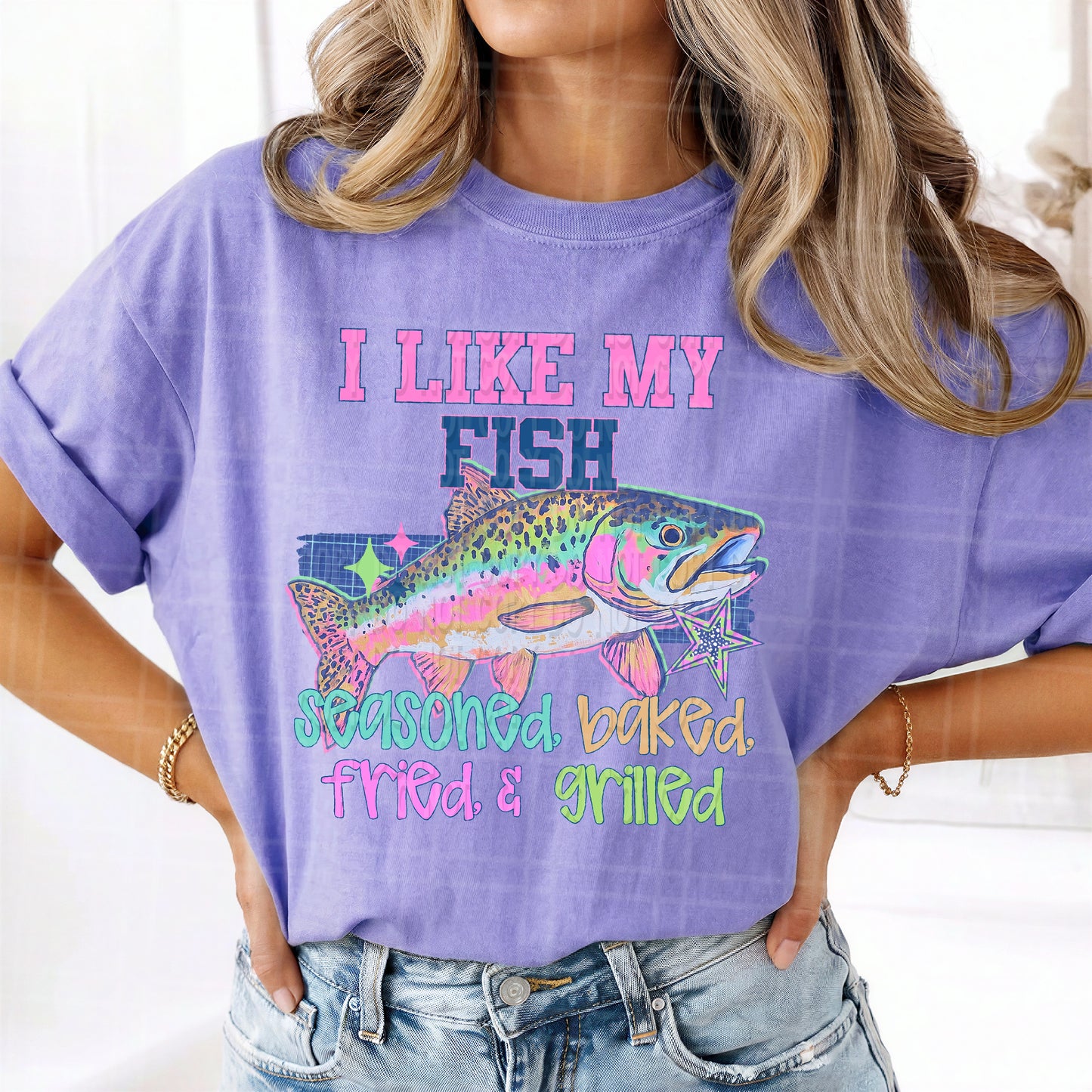 I like my fish seasoned baked fried and grilled