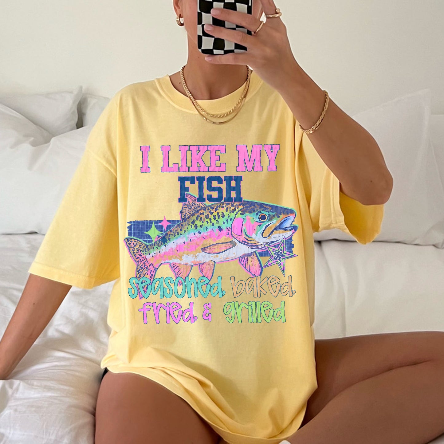 I like my fish seasoned baked fried and grilled