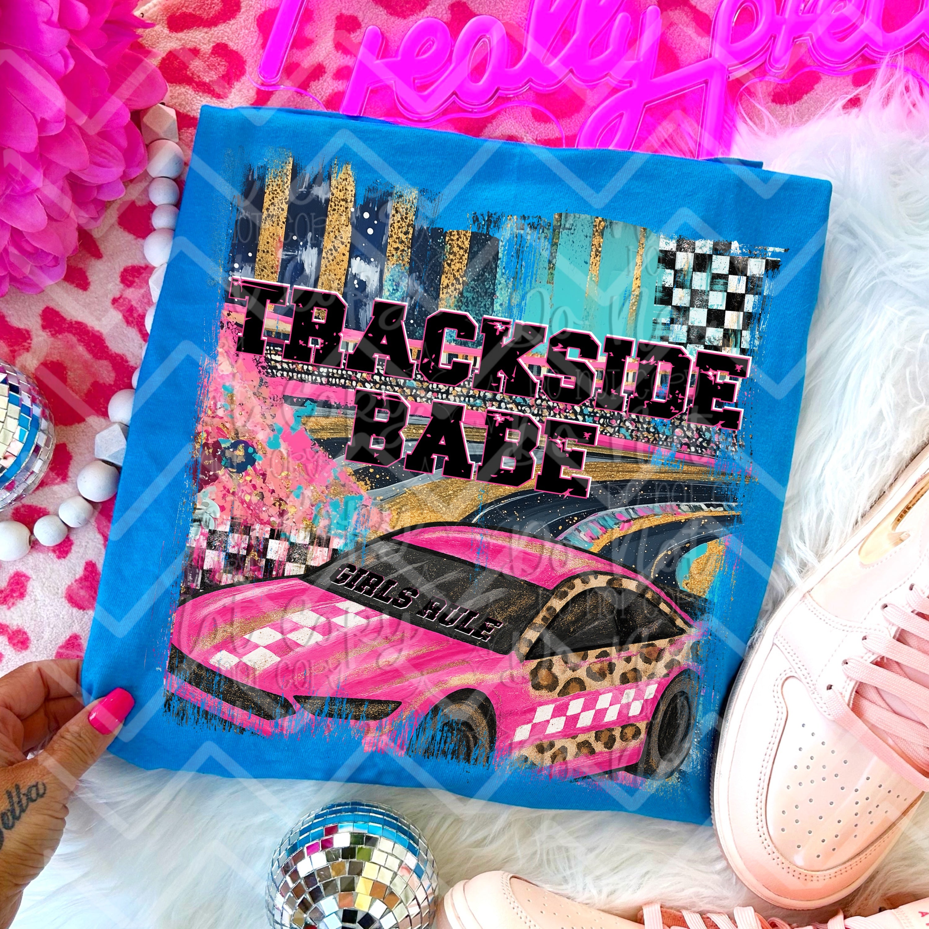 Trackside Babe – Virgo Design Shop