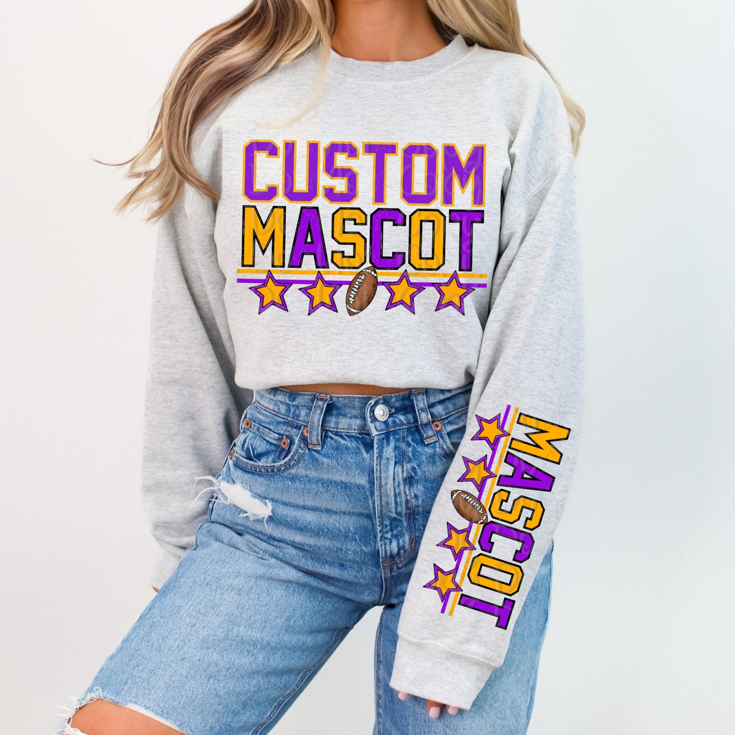 School/Mascot Football Custom