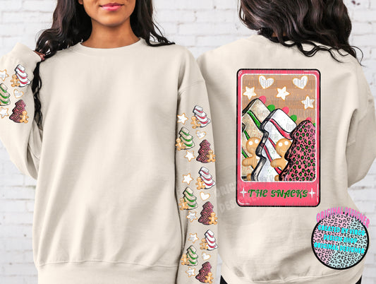 The Snacks Retro Christmas Tarot Card Png With Matching Sleeve