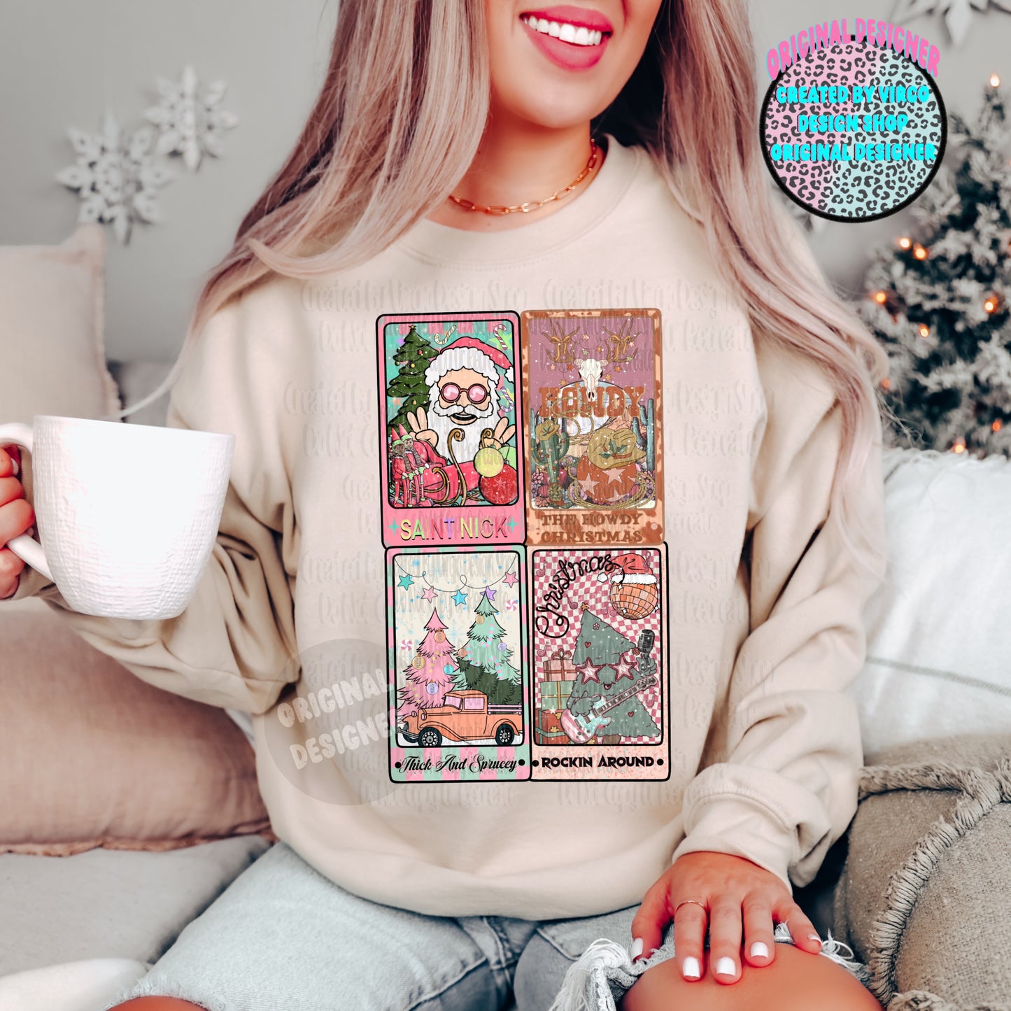 Retro Christmas Tarot Card Bundle