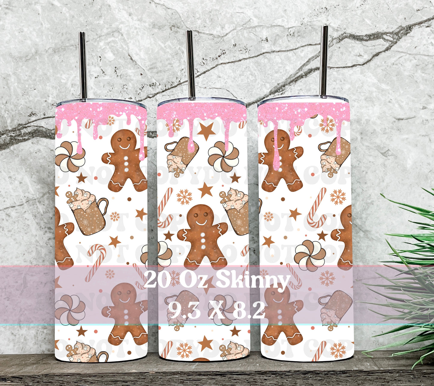 Catching Flavors 20 Oz Skinny Tumbler Wrap