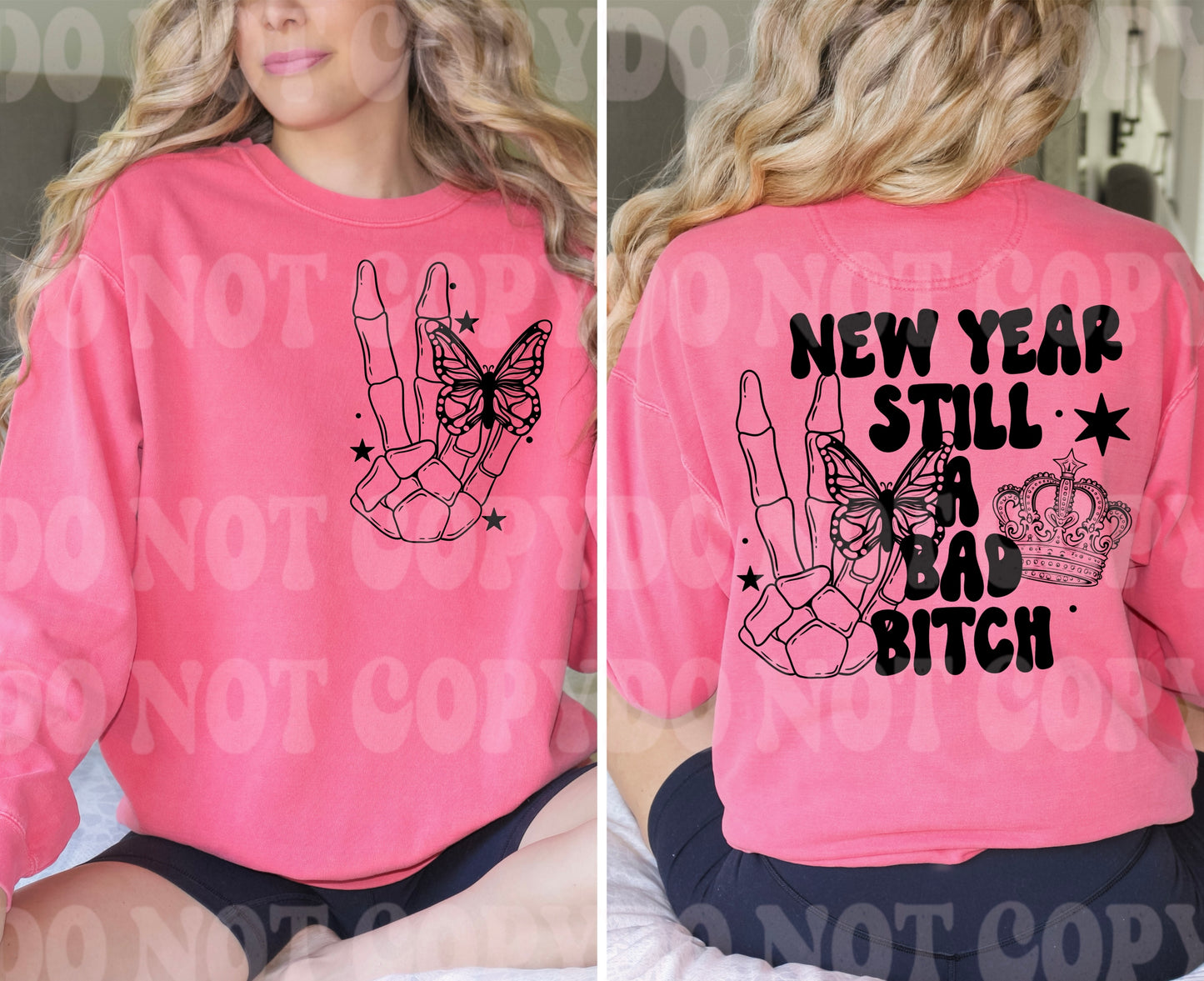 New Year Still A Bad Bitch With Pocket Sleeve Combo Single Color