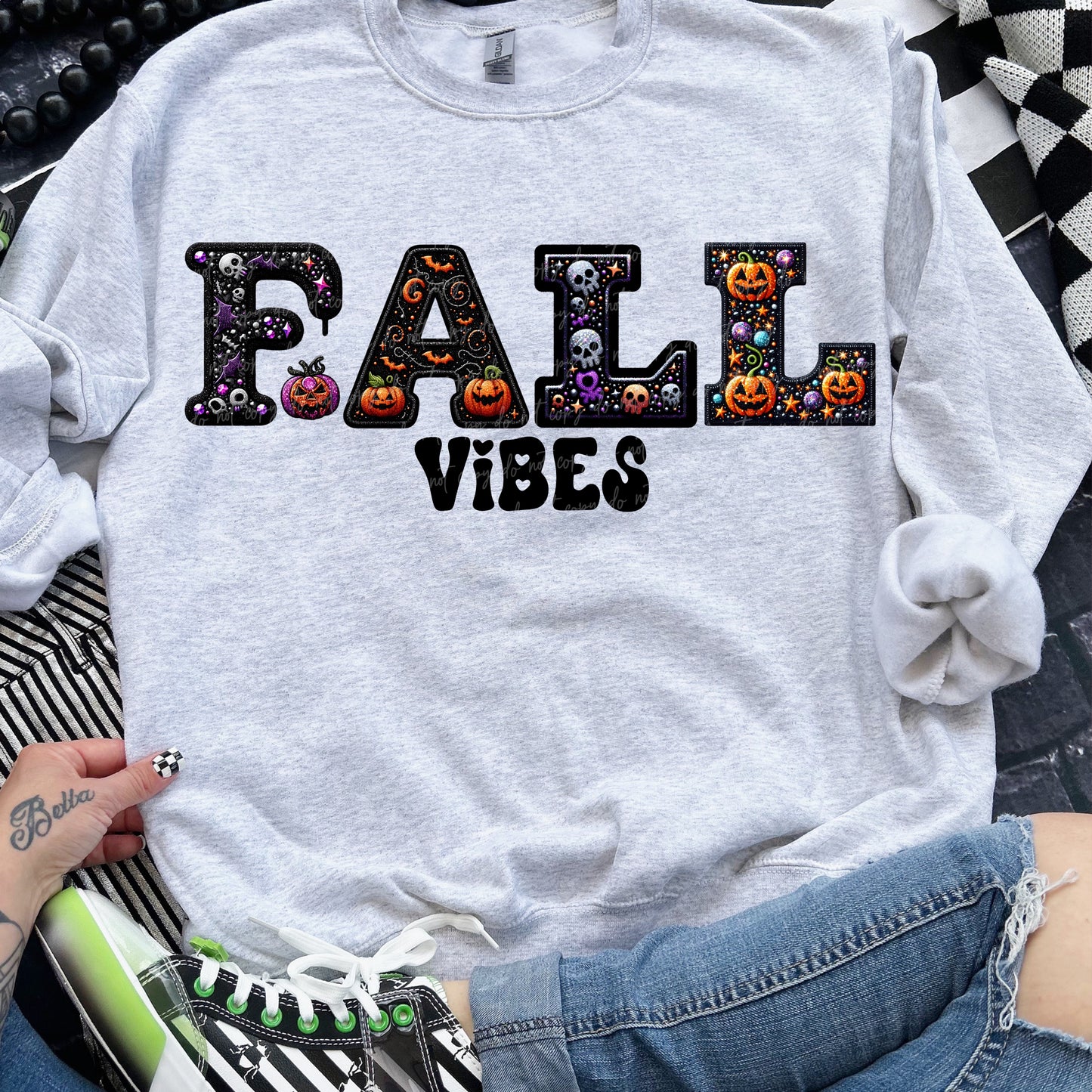 Fall Vibes Faux Embroidery