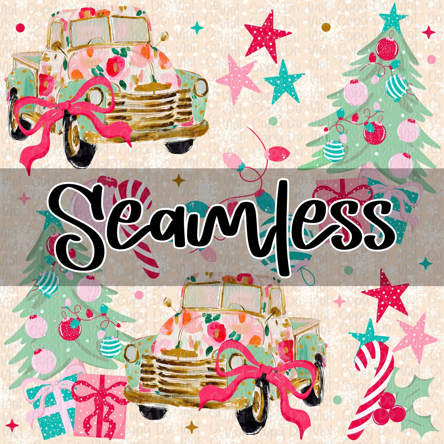 Small Town Christmas Seamless